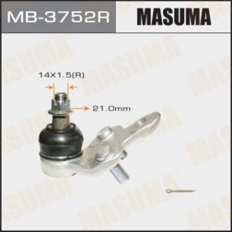 Шаровая опораCamry,ES300(330),Windom ACV3#,MCV30 `08.01~`01.06,RX330(350),Harrier #CU35 `03~,Highlan MASUMA MB3752R