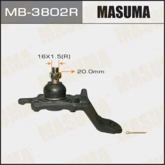 Опора шаровая TOYOTA HILUX/LC 90/ 96- прав. MASUMA MB-3802R