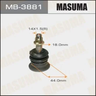 Шаровая опораFortuner KUN51,TGN51 `05~,Hilux KUN1#, KUN2# `04~,Innova (exc GL) KUN40,TGN4# `04~SB-38 MASUMA MB3881