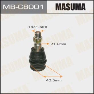 Шаровая опора front low Tribeca 06-, передняя MASUMA MBC8001