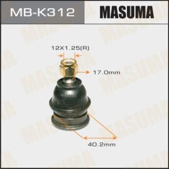 Опора шаровая HYUN/KIA ACCENT(ТАГАЗ)/AVANTE XD/ELANTRA/GETZ/I20/LANTRA/SOLARIS/SONATA/SONATA EF/VERNA/CERATO/RIO перед.ниж. MASUMA MB-K312