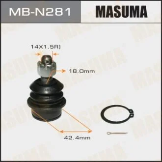 Опора кульова переднього верхнього важеля Nissan Navara, Pathfinder (05-14) MASUMA MB-N281