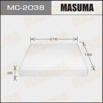 Фильтр салонный Toyota Venza, AGV10, Toyota Tundra, GSK50,Toyota Land Cruiser, URJ202W Toyota Camry, MASUMA MC-2038