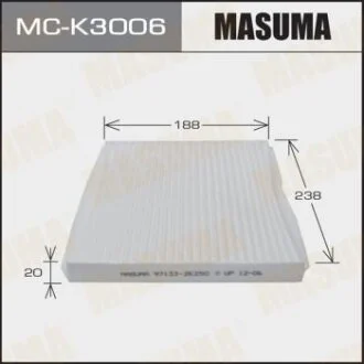 Фільтр салону AC9407C HYUNDAI/TUCSON/ V2000 V2700 04- MASUMA MC-K3006