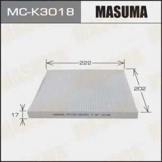 Фільтр салону AC-003 HYUNDAI/TUCSON/ V2000 V2700 04-06 MASUMA MC-K3018