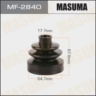 Пильовик ШРКШ задній зовнішній Infinity QX50 (17-)/ Nissan Qashqai (06-), Rogue (14-), X-Trail (01-) MASUMA MF-2840