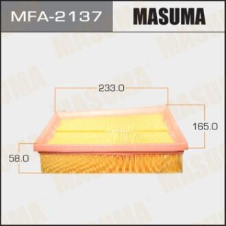 Фильтр воздушный Nissan Dualis, J10, KJ10, KNJ10, NJ10Nissan Qashqai, 2, JJ10ENissan Qashqai, J10E, J MASUMA MFA2137