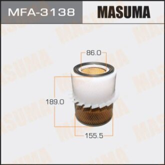 Фильтр воздушный Mitsubishi Pajero 2,8TD, 3,0V6 94-L400, PA3V L200, K14T, MASUMA MFA3138