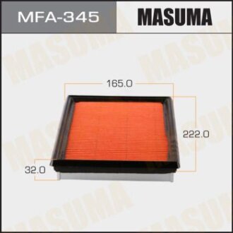 Воздушный фильтр M9R, MR20DE, QR25DE, GA16DE, GA16DS, SR20DE, VK50VE, VQ35HR, VQ37VHR, VK56VD, VR30D MASUMA MFA345