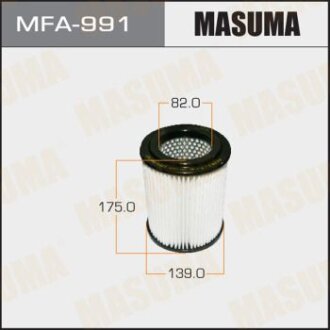 Фильтр воздушный HONDA CIVIC VIII, TOYOTA AVENSIS (05-08) MASUMA MFA-991