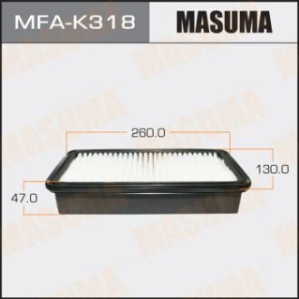 Воздушный фильтр A-023 LHD KIA RIO, V1500 05- (1, 40) MASUMA MFAK318