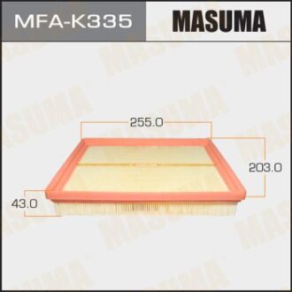 Фільтр повітряний A0244 KIA/ MAGENTIS/ V2000 V2700 05- MASUMA MFA-K335