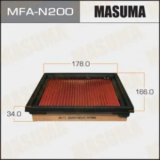 Фільтр повітряний NISSAN/ SKYLINE/ V36 06- з просоченням маслом MASUMA MFA-N200