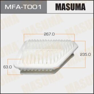 Воздушный фильтр A-1517 TOYOTA, AYRIS, #E150# 06-08 1ADFTV, 1NDTV, 2ADFHV, 2C, 2ADFTV MASUMA MFAT001