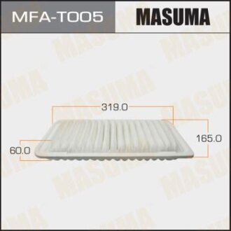 Воздушный фильтр A-1507 TOYOTA, COROLLA, CDE120 01-07 (1, 20) MASUMA MFAT005