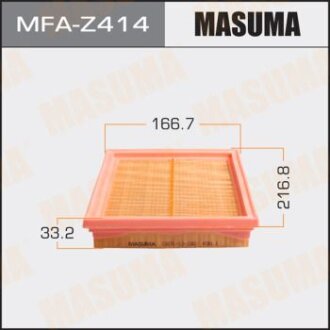 Фільтр повітряний A4501 MAZDA/ MAZDA2 03- MASUMA MFA-Z414
