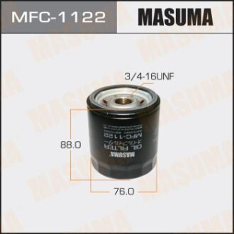 Фільтр масляний Toyota Corolla (03-09), Hilux (01-15), Land Cruiser Prado (06-) MASUMA MFC-1122