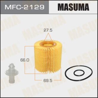 Фільтр масляний (вставка) Lexus NX200T (14-), RX 350 (08-)/ Toyota Camry (06-), Highlander (13-), RAV 4 (08-), Venza MASUMA MFC-2129