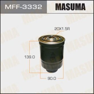 Фильтр топливный 4D56, 4D56TCI, D4BH, D4BF, D4CB, L03, L05, L17, L25, L39, L69, LB4, LB6, LB9, LC MASUMA MFF3332