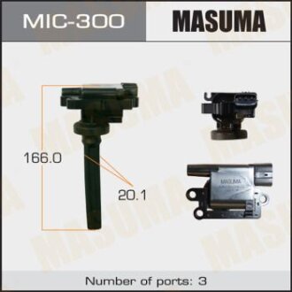 Котушка запалювання Mitsubishi Lancer 1.6 (-13) MASUMA MIC-300