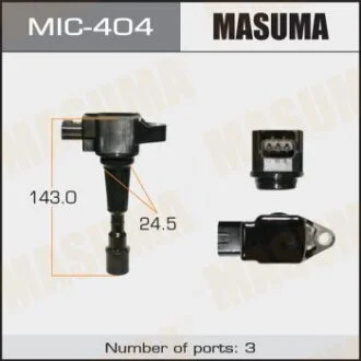 Котушка запалювання MAZDA 2, DEMIO/ZJ-VE, ZJ-VEM, ZY-VE MASUMA MIC-404