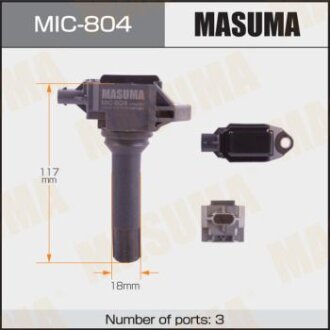 Котушка запалювання Subaru Forester, Legacy 2.0, 2.5 (12-) MASUMA MIC-804