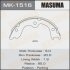 Колодки гальмівні гальма стоянки Infinity G37 (07-14), M35 (06-10), QX50 (08-15) MASUMA MK-1516 (фото 1)