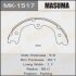 Колодки гальмівні гальма стоянки Infinity FX35 (02-10), QX60 (13-)/ Nissan Murano (04-), Pathfinder (13-) MASUMA MK-1517 (фото 1)