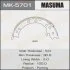 Колодки тормозные Honda CR-V RE# 07-12, Honda CR-V RM# 12- MASUMA MK5701 (фото 1)