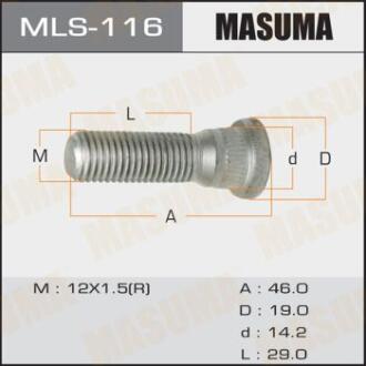 Шпилька кріплення колеса Toyota Avensis/Camry/Carina/Corolla/Land Cruiser/Rav 4/Yaris MASUMA MLS116