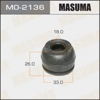 Пыльник шаровой MAZDA/NISSAN/SUBARU/TOYOTA FAMILIA/CEFIRO/LUCINO/PRESEA/RASHEEN/SUNNY/WINGROAD/FORESTER/IMPREZA/LEGACY/OUTBACK/RAV4 94- (мин. 10 шт.) MASUMA MO2136