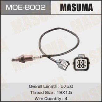 Датчик кисню (лямбда-зонд) Subaru Forester (07-10), Legacy (03-09) MASUMA MOE-8002