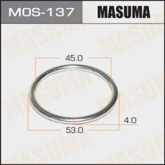 Прокладка глушителя металлическая 45.3x54.5 (мин. 5 шт.) MASUMA MOS137