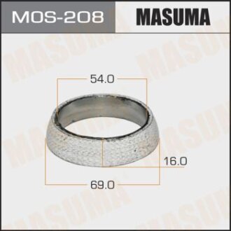 Кільце глушника графітове (54X69X16) MASUMA MOS-208