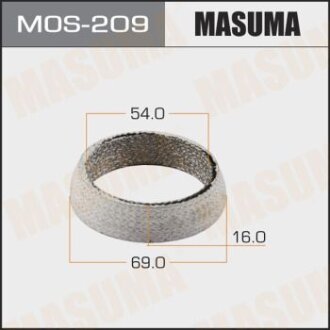 Кільце глушника графітове (54x69x16) MASUMA MOS-209