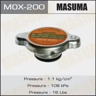 Крышка системы охлаждения HONDA/SUZUKI/TOYOTA/MAZDA/NISSAN 89- 1.1 атм. MASUMA MOX200