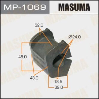 Втулка стабилизатора /front/ VITZ RACTIS KSP90, NCP90, SCP90 [уп.2] MASUMA MP-1069