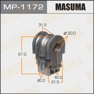 Втулка стабілізатора передн (Кратно 2) Nissan Micra, Tiida, Note 2005.12- MASUMA MP-1172