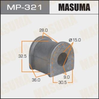 Втулка стабилизатора, rear, Corolla AE104, AT175, SV21.. GT MASUMA MP321