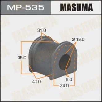 Втулка стабилизатора, front, rear, Raum EXZ1#, L.C. ##J95, 12#, Surf YN130,##N185 MASUMA MP535