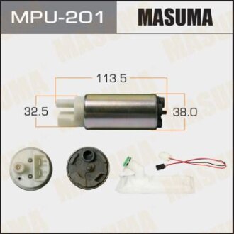Бензонасос погружной NISSAN/INFINITI FX35/45/ALMERA/PRIMERA/PATROL/SUNNY/TEANA/XTRAIL 94- с сеткой MASUMA MPU201