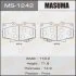 Гальмівні колодки передня AN-336WK, NP1043, P83025 MASUMA MS-1242 (фото 1)