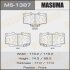 Колодки тормозные TOYOTA LC 70/80/90 87- передн. MASUMA MS-1387 (фото 1)