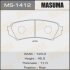 Колодки тормозные TOYOTA LAND CRUISER 100 98- 4.7/3.0-4.2 DIESEL задн. MASUMA MS1412 (фото 1)