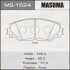 Колодки тормозные TOYOTA AURIS E15 06- передн. MASUMA MS-1524 (фото 1)