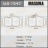 Колодки дисковые AN-731WK (1, 12) MASUMA MS1547 (фото 1)