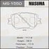 Тормозные колодки дисковые TOYOTA IS250/CROWN/CROWN MAJESTA/MARK X 13- MASUMA MS-1550 (фото 1)