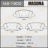 Колодки дисковые VENZA, AGV1#, GGV1# rear (1, 12) MASUMA MS-1903 (фото 1)