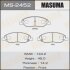 Колодки гальмівні передн Nissan Note (05-12), Tida (04-12) MASUMA MS-2452 (фото 1)