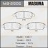 Тормозные колодки дисковые NISSAN CUBE/LATIO/MARCH/NOTE 08- MASUMA MS-2555 (фото 1)